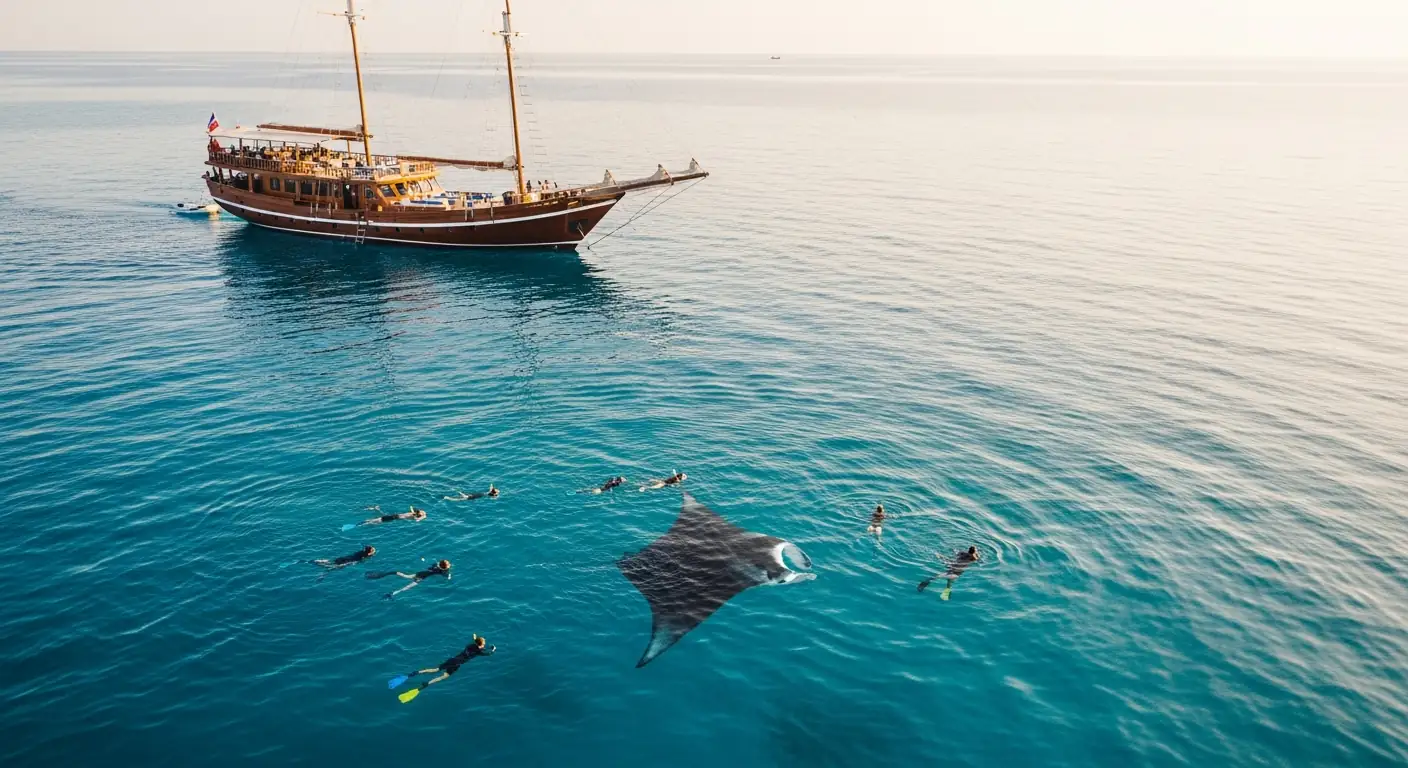 Manta Ray Yacht Charter Indonesia — Komodo + Raja Ampat Themed Cruise